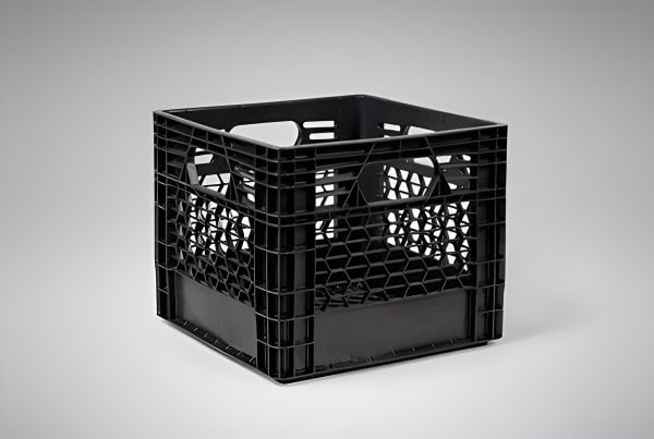 caisse à lait en plastique