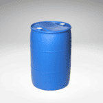 baril plastique bleu de 55 gallons