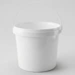 1.5 gallon (5.6 L) food-grade polypropylene plastic bucket without lid