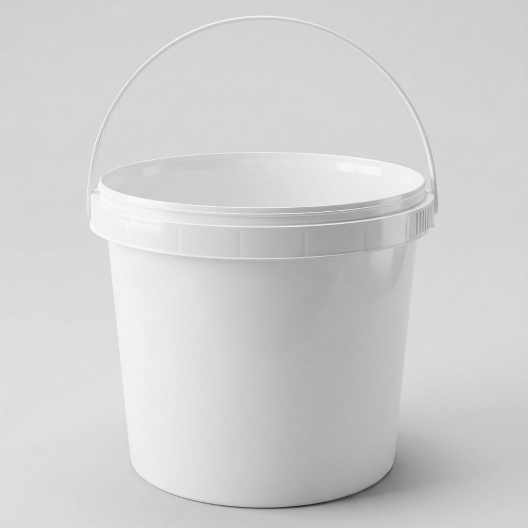 1.5 gallon (5.6 L) food-grade polypropylene plastic bucket without lid