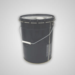 Seau métal gris 20 litres, 5.3 gallons