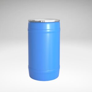 Baril Plastique Bleu 30 Gallons - Fût à Ouverture Totale