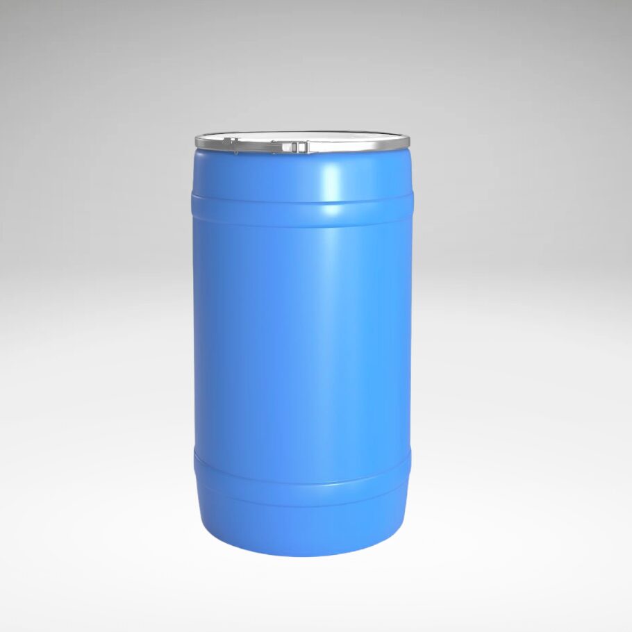 Baril Plastique Bleu 30 Gallons - Fût à Ouverture Totale