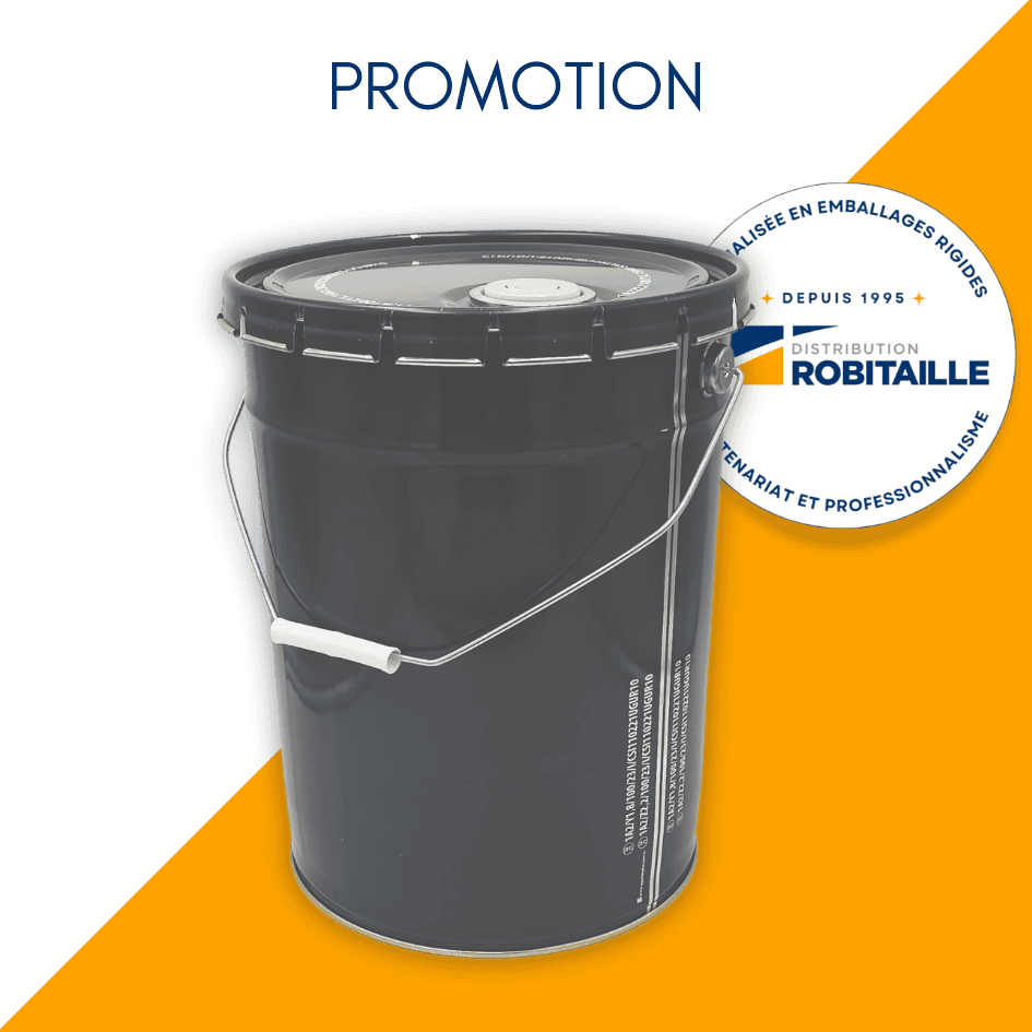 Promotion seau de métal gris 20 litres