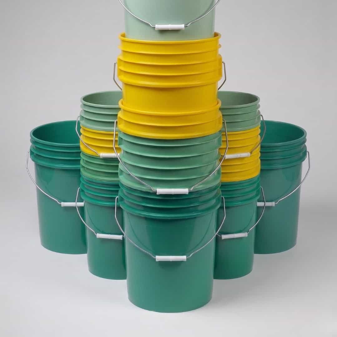 Chaudière en plastique 5 gallons (19 L) – Fin de ligne (Couleurs variées)